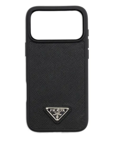 Prada leather iPhone 17 Pro Max case