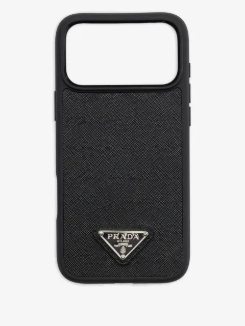 Prada leather iPhone 17 Pro Max case
