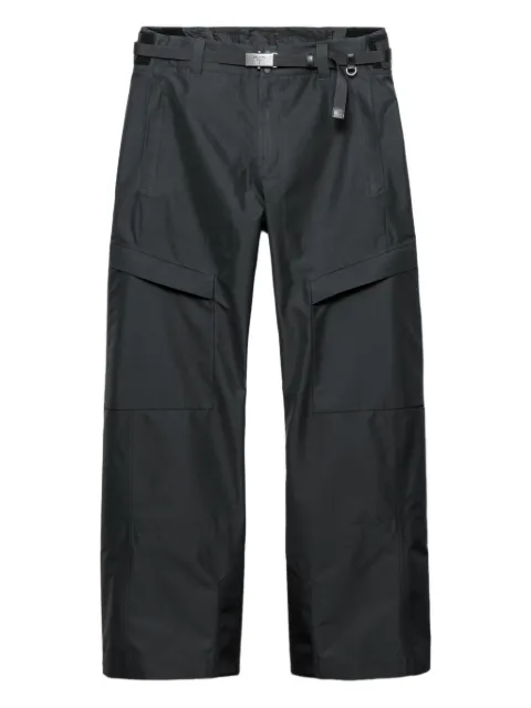 Prada belted straight-leg trousers
