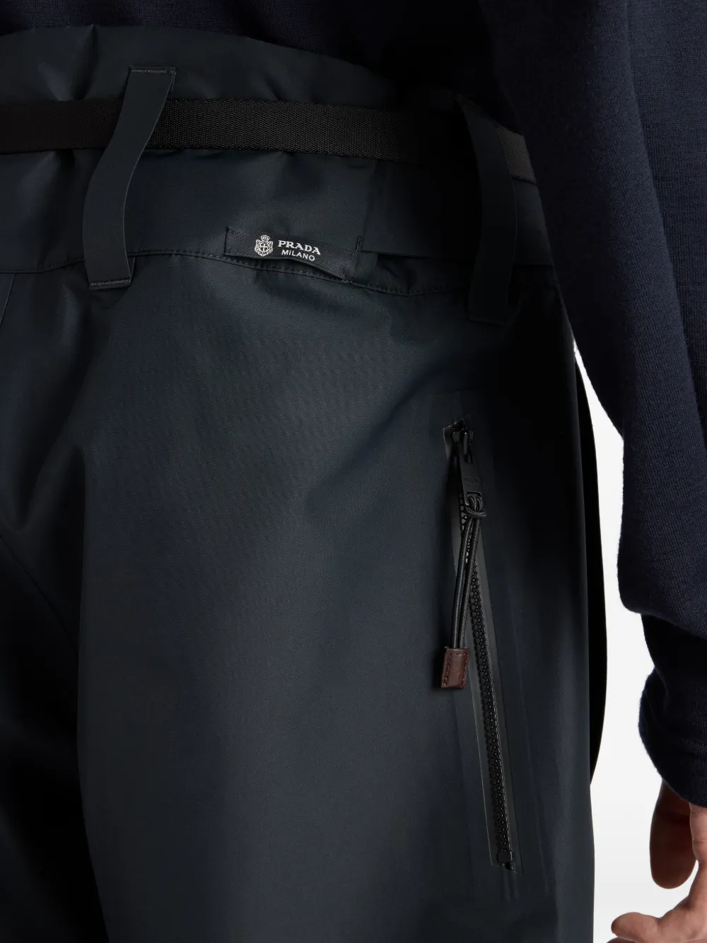 Prada Straight skibroek met riem Grijs