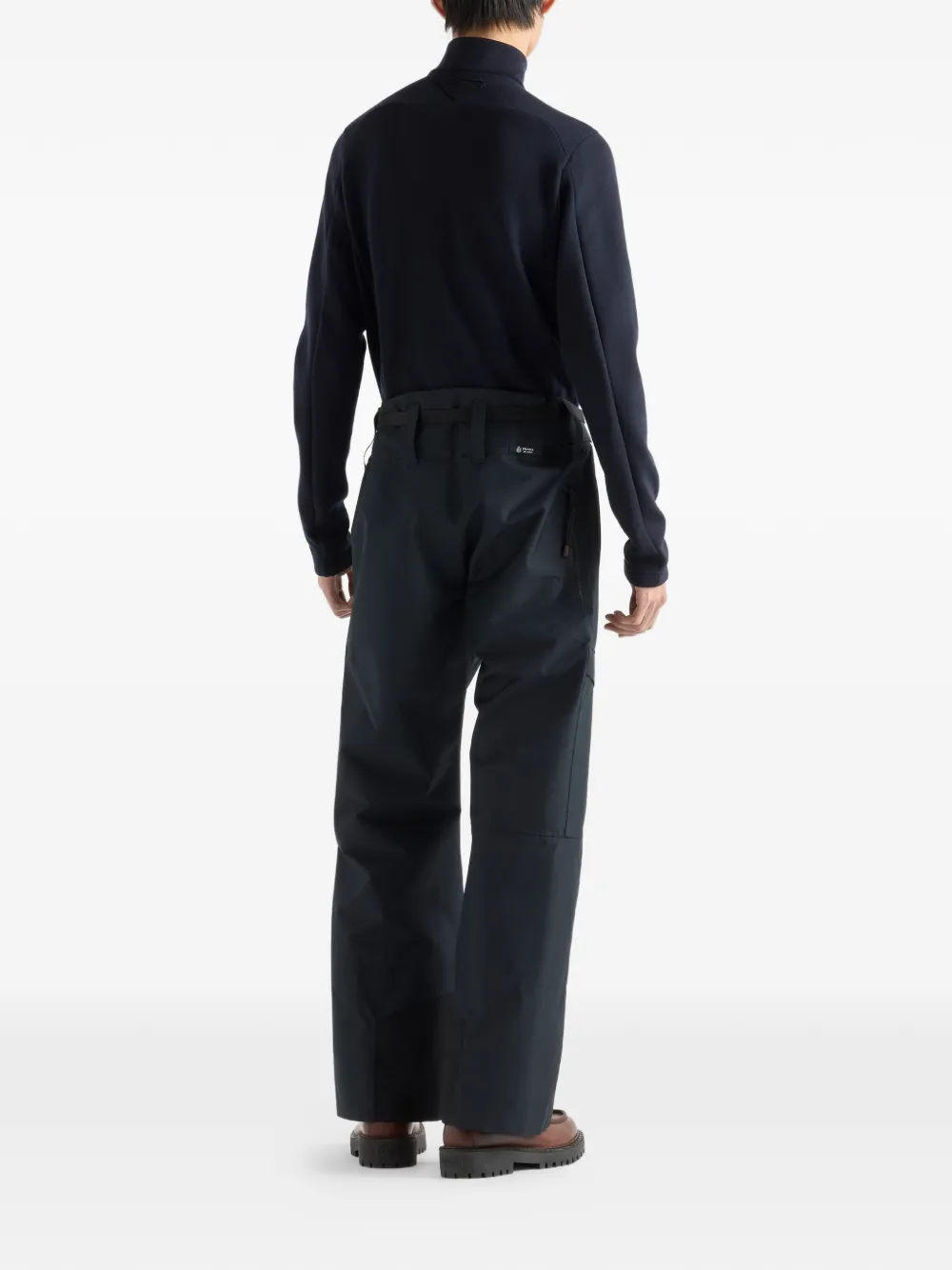 Prada Straight skibroek met riem Grijs