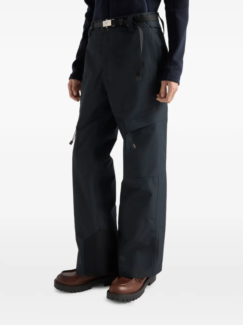 Prada Straight skibroek met riem Grijs