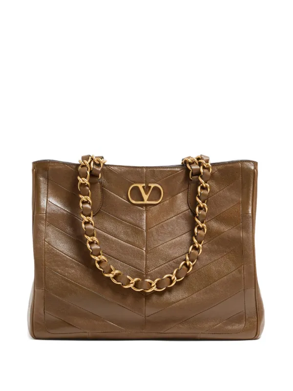Valentino Garavani Laseine ハンドバッグ | ブラウン | FARFETCH JP