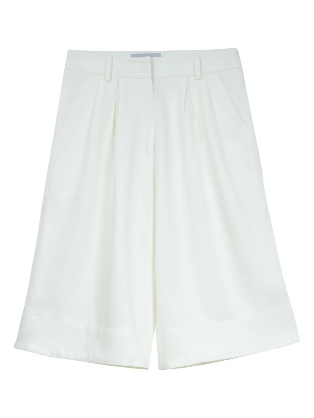 Isolda Cana-de-Açúcar pleated shorts - Bianco