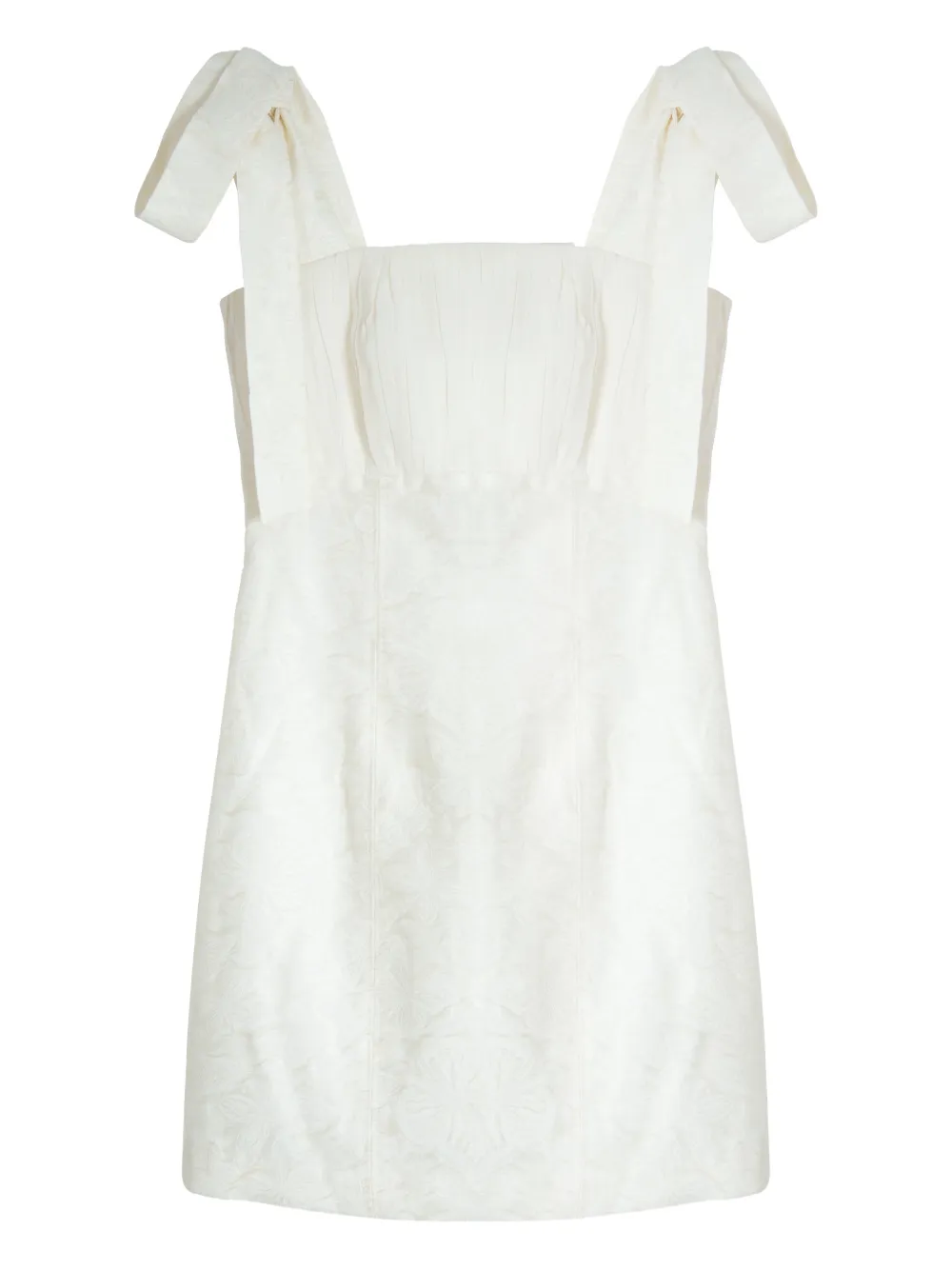Isolda Santa Luzia Tie-strap Mini Dress In White