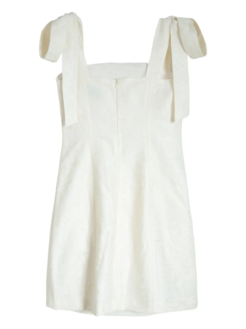 Isolda Santa Luzia Tie-strap Mini Dress In White