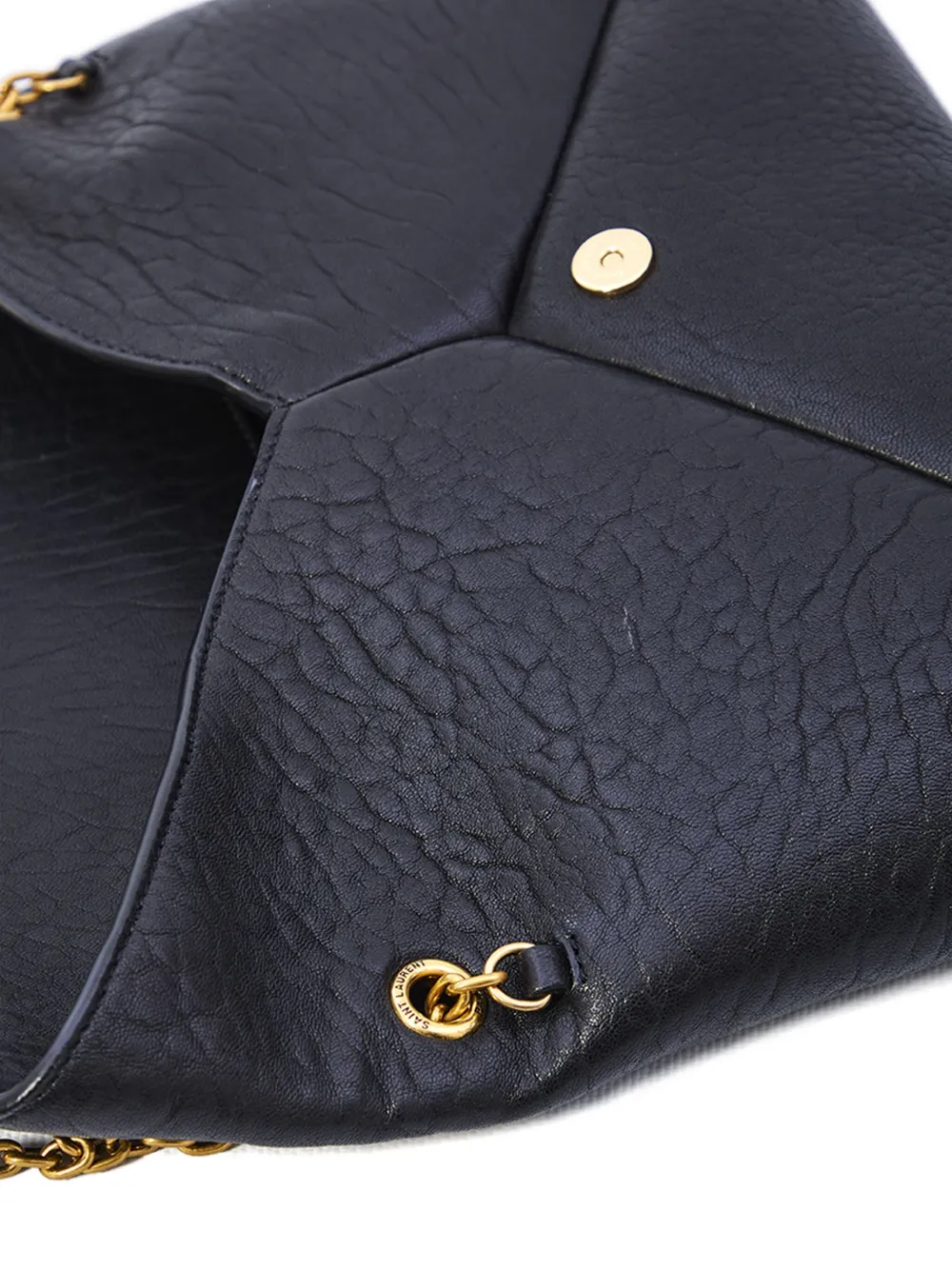 Saint Laurent Grote Envelope clutch Zwart