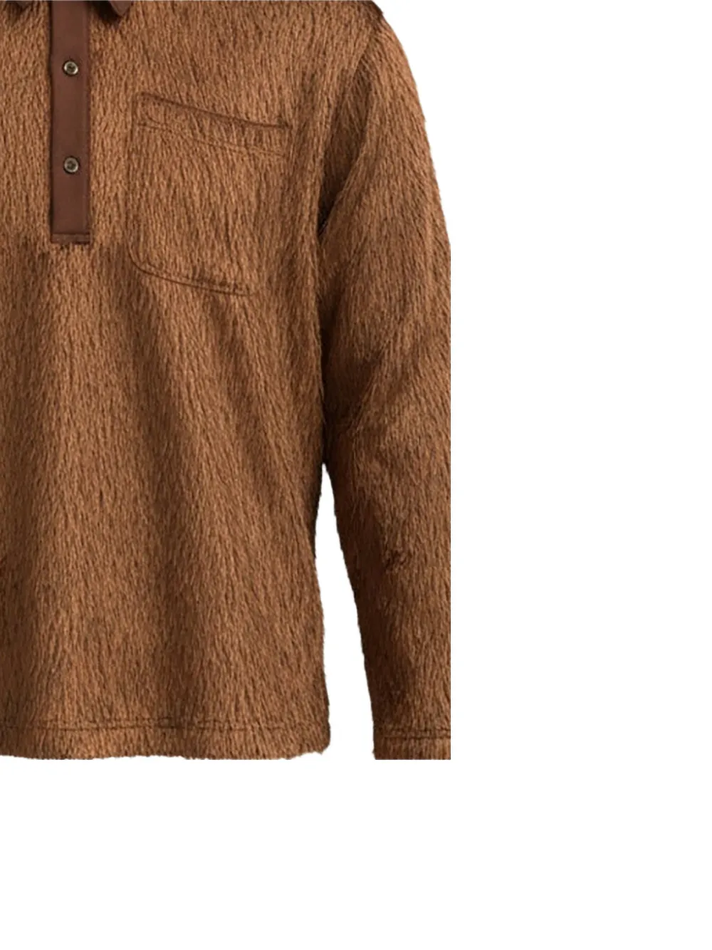 Song For The Mute pocket long-sleeve polo shirt - Bruin