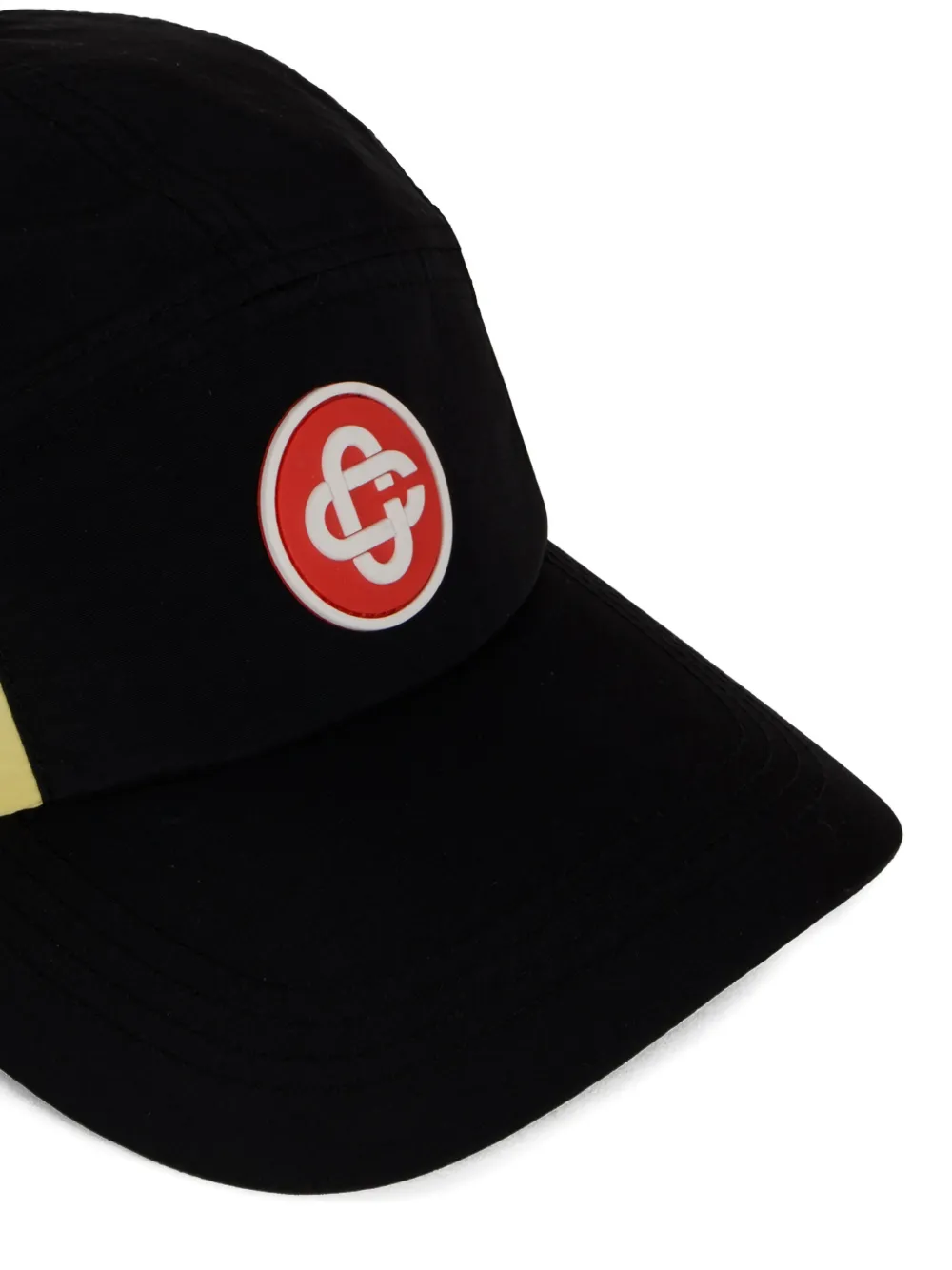 Casablanca logo-patch baseball cap Zwart
