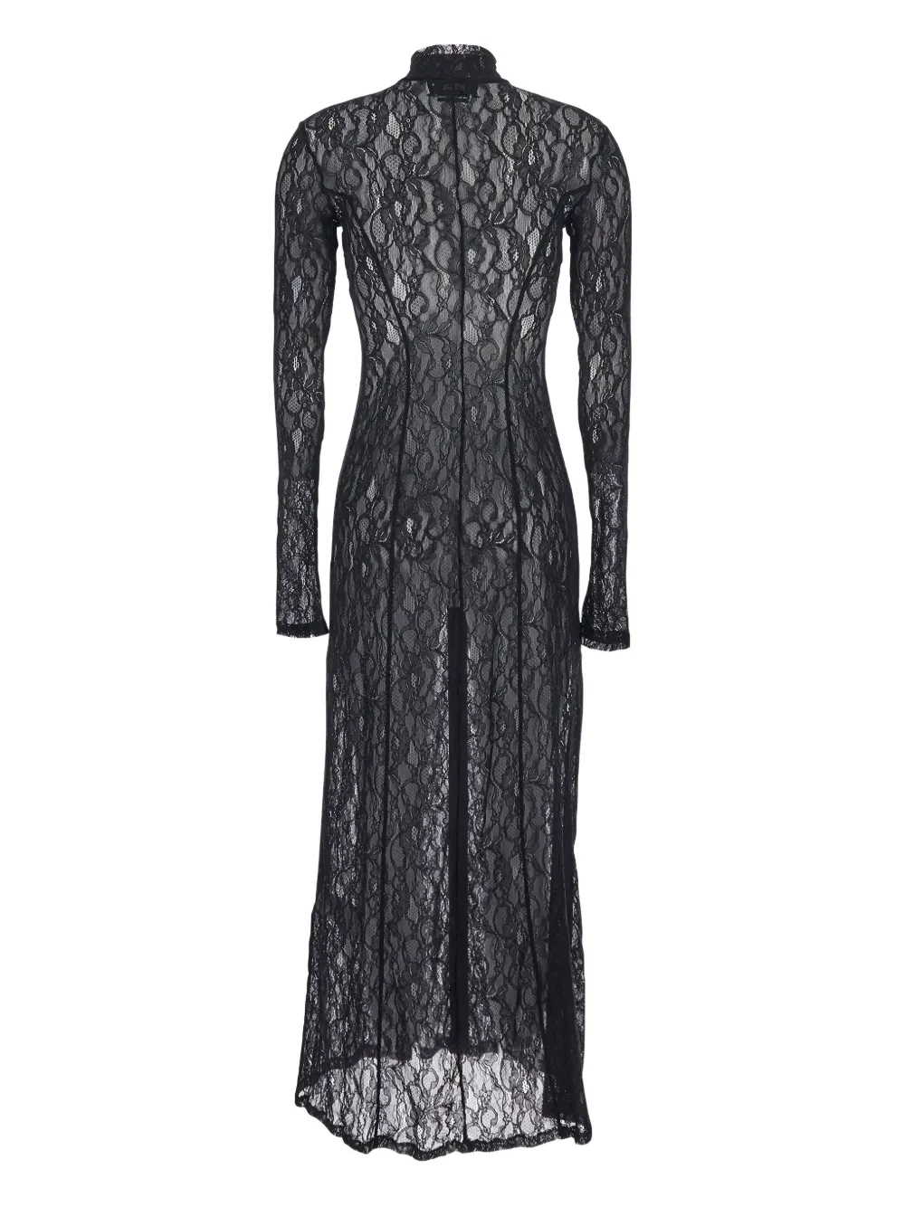 Msgm High-neck Maxi Dress In Black