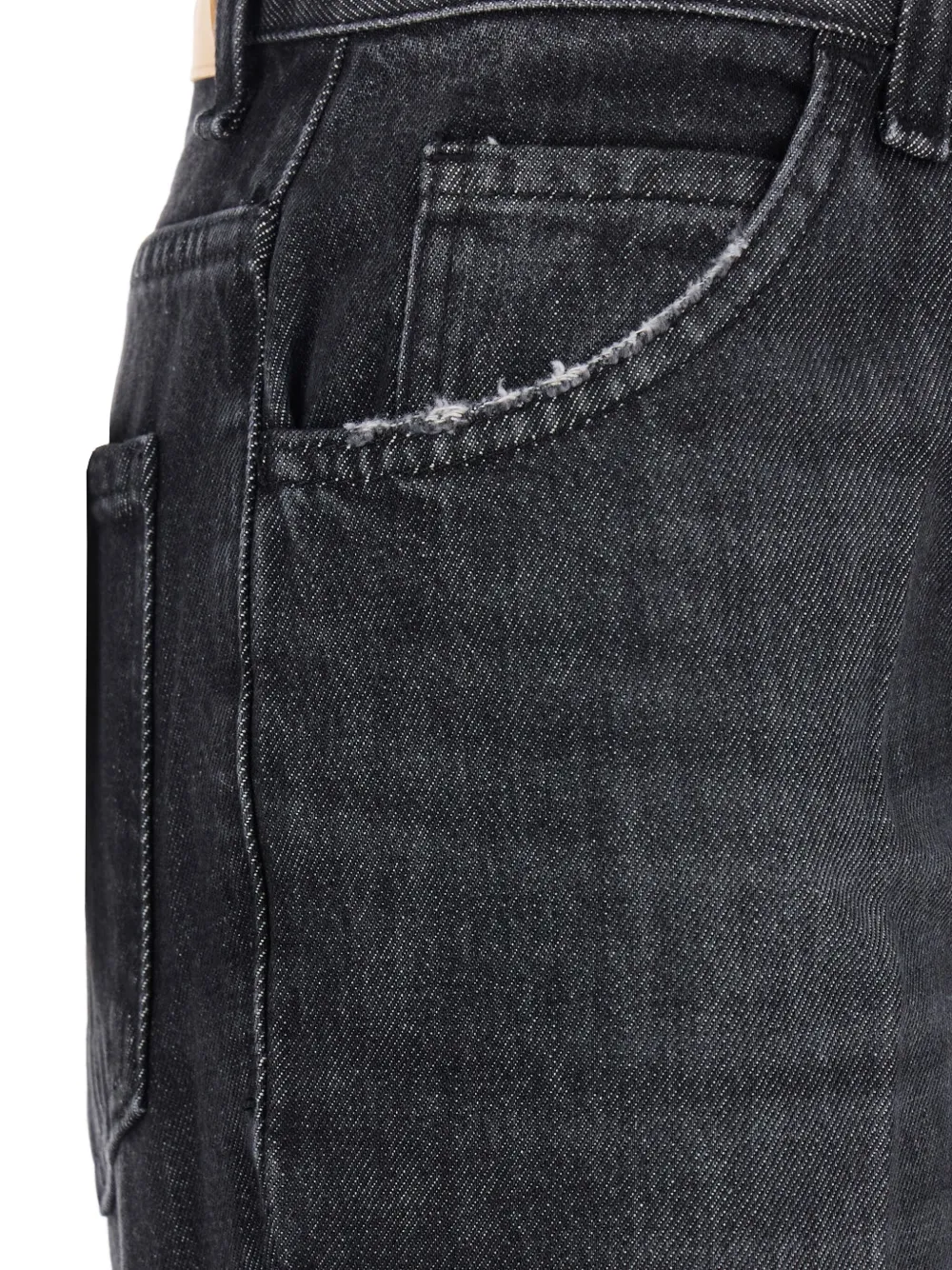 Merci Broek met riemlussen Blauw