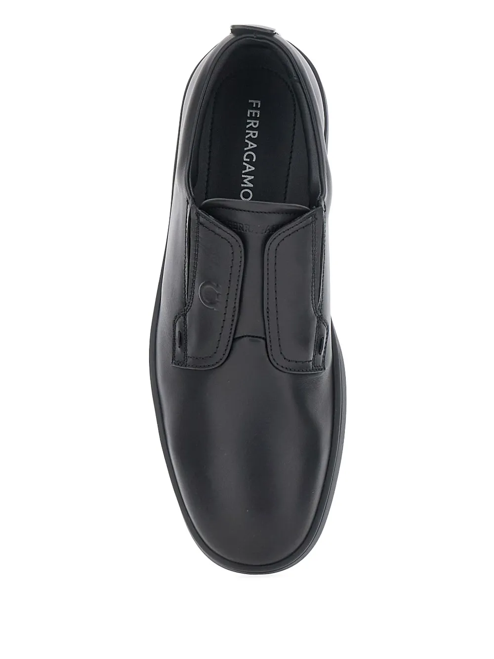 Ferragamo Slip-on sneakers met logo-reliëf Zwart