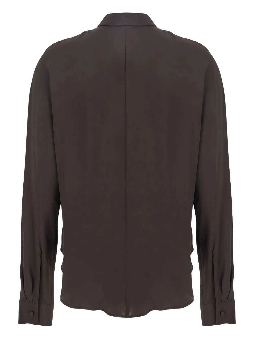 Merci button-fastening shirt - Bruin