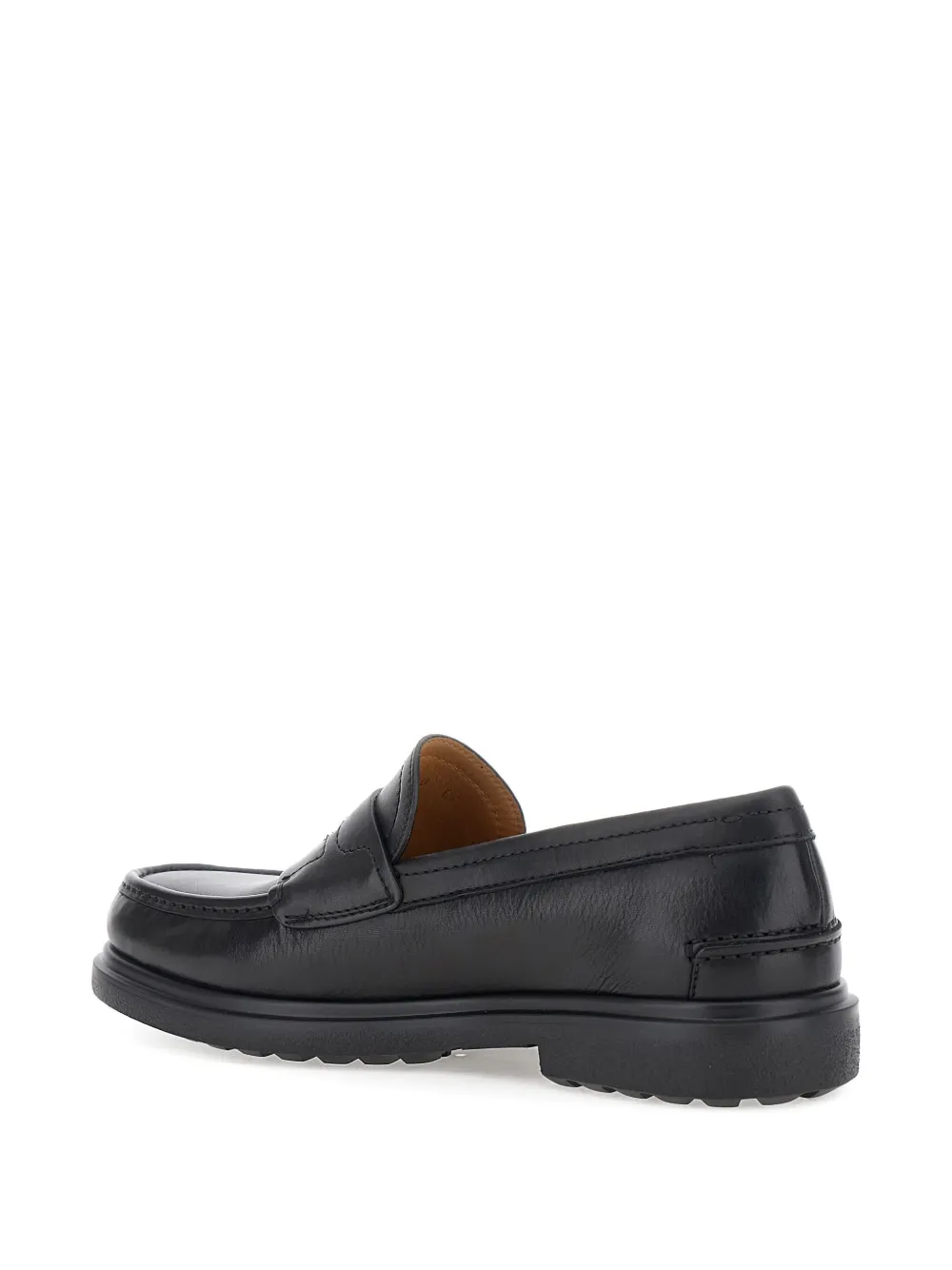 Ferragamo Loafers met amandelvormige neus Zwart