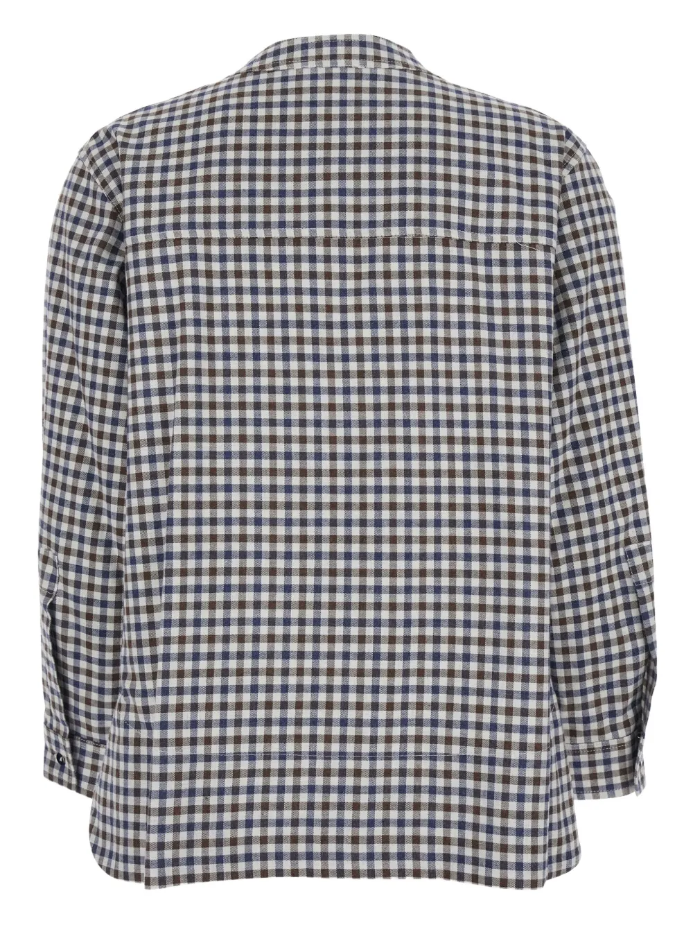 Merci Flap Pockets Check Shirt In Multi