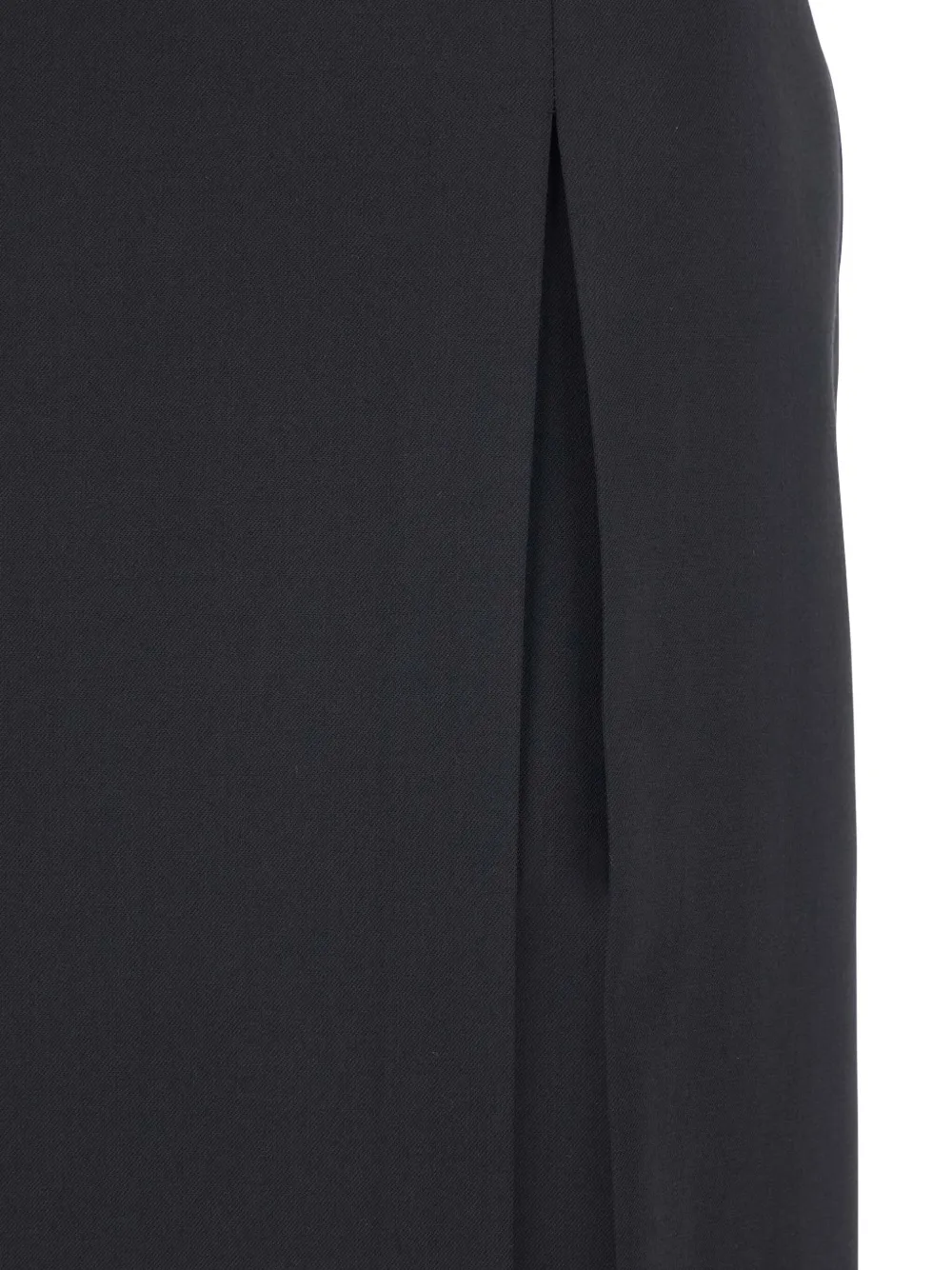 Grifoni Black Skirt With Front Single Slit In Fabric Woman In Black