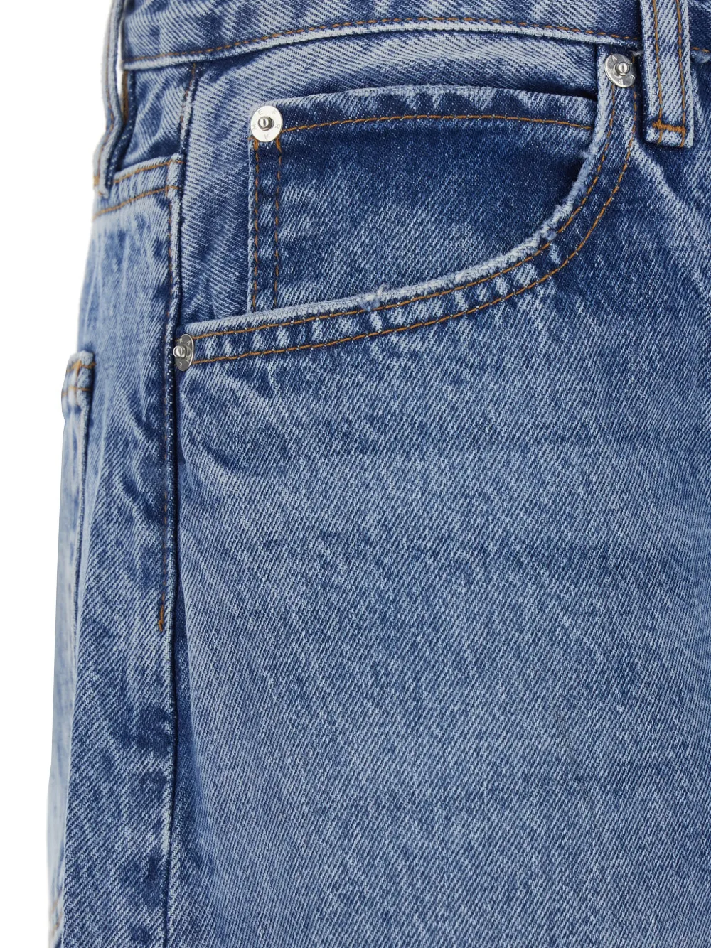  Frame The Bow Wide-leg Jeans - Blue 