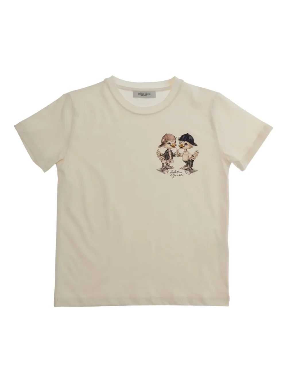 Golden Goose Kids Journey graphic-print T-shirt - Toni neutri
