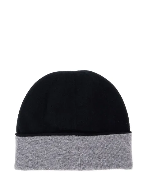 Kangra contrasting-brim beanie hat