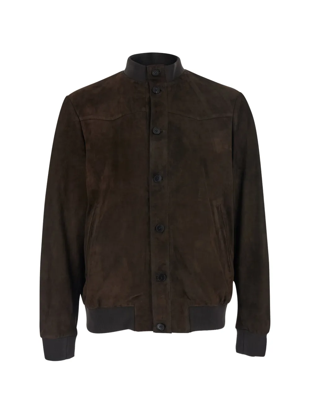Low Brand suede bomber jacket - Marrone