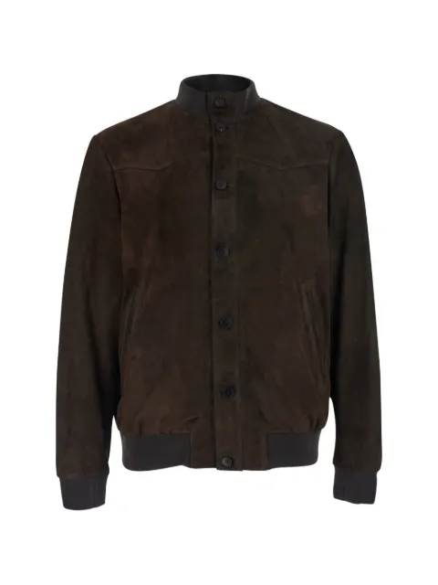 Low Brand suede bomber jacket