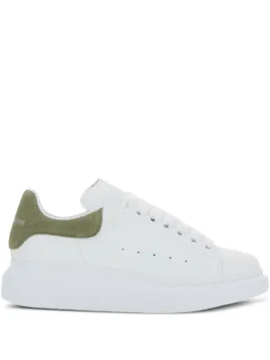Alexander McQueen Oversized Leather Sneakers | White | FARFETCH