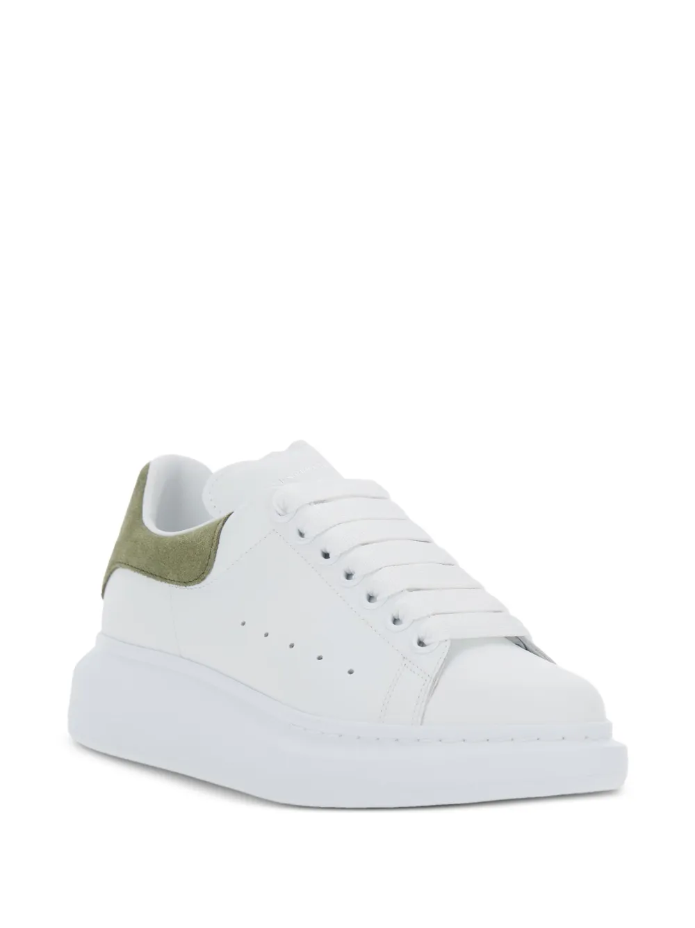 Alexander McQueen perforated-detail sneakers - Wit