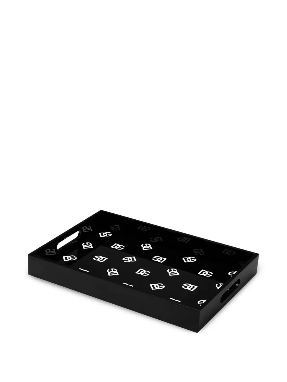 Dolce & Gabbana Casa logo-print rectangular-shape tray (46cm x 30cm) | noir | Image 1