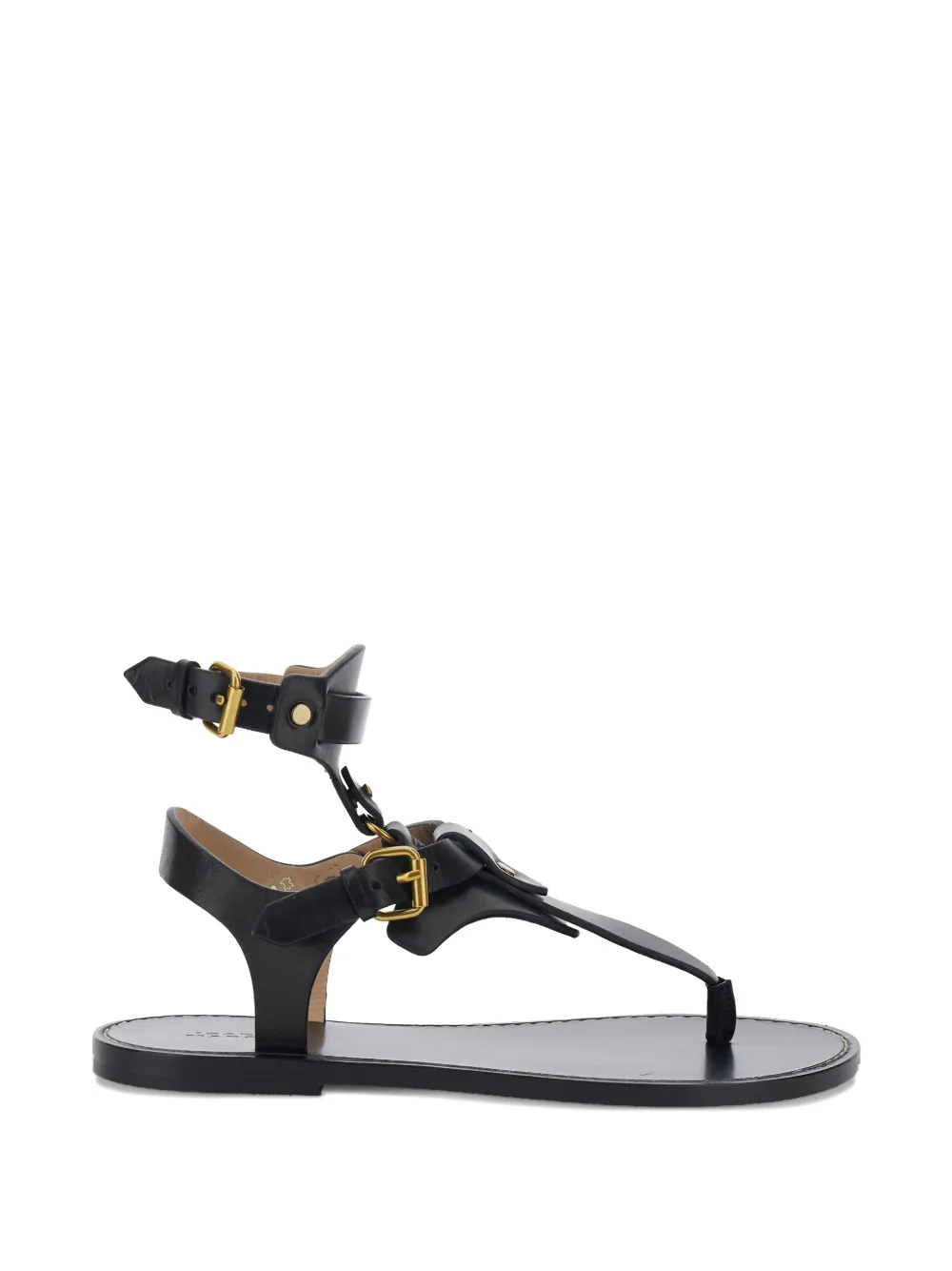 ISABEL MARANT buckle strap sandals Zwart