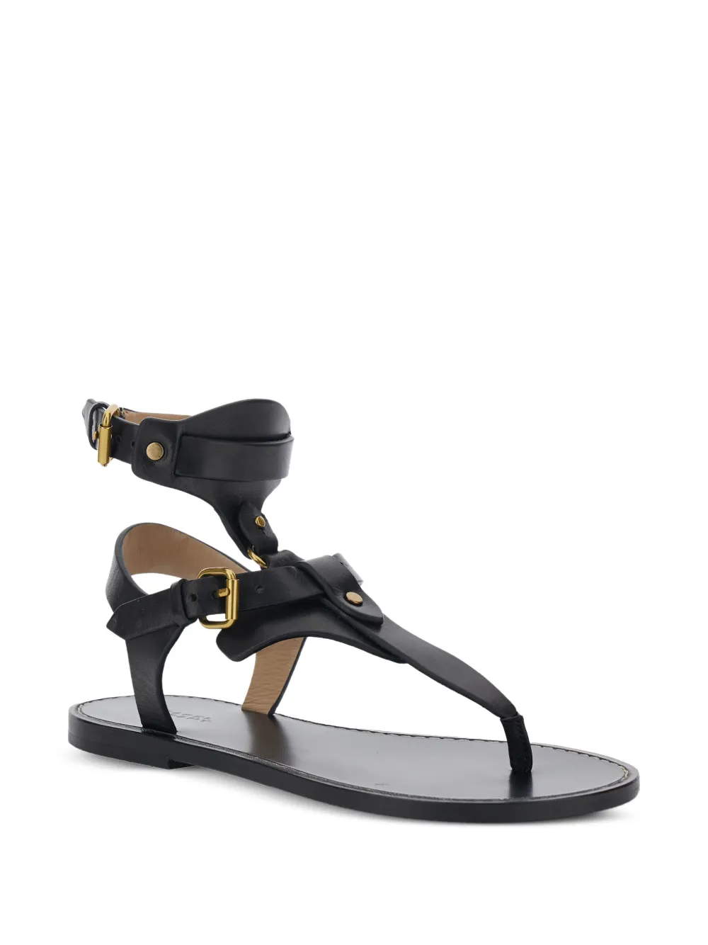 ISABEL MARANT buckle strap sandals Zwart