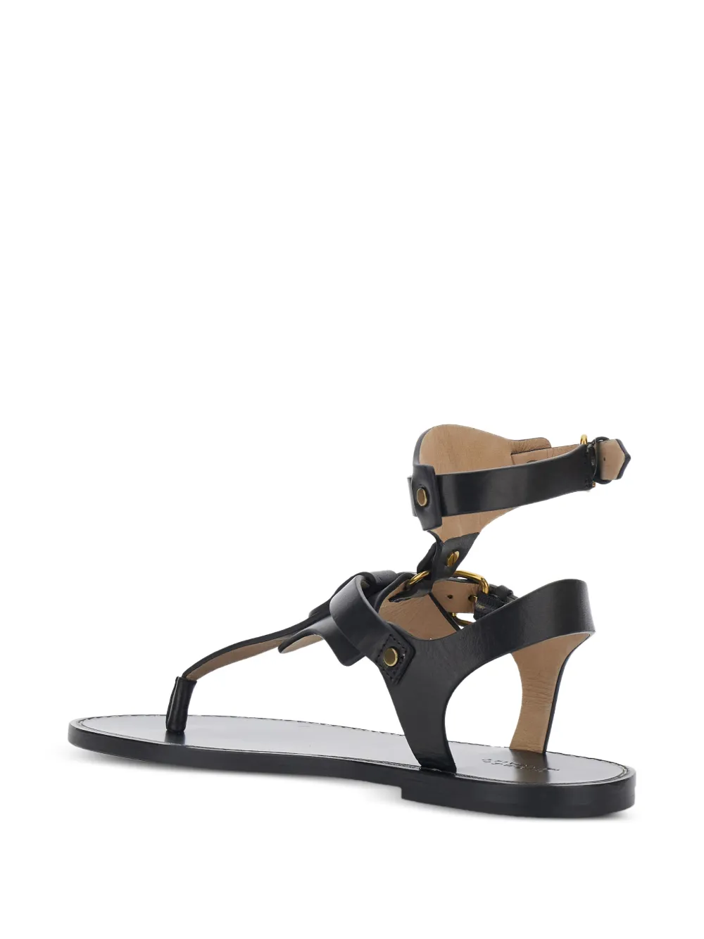 ISABEL MARANT buckle strap sandals Zwart