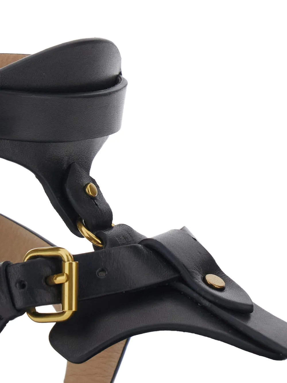 ISABEL MARANT buckle strap sandals Zwart