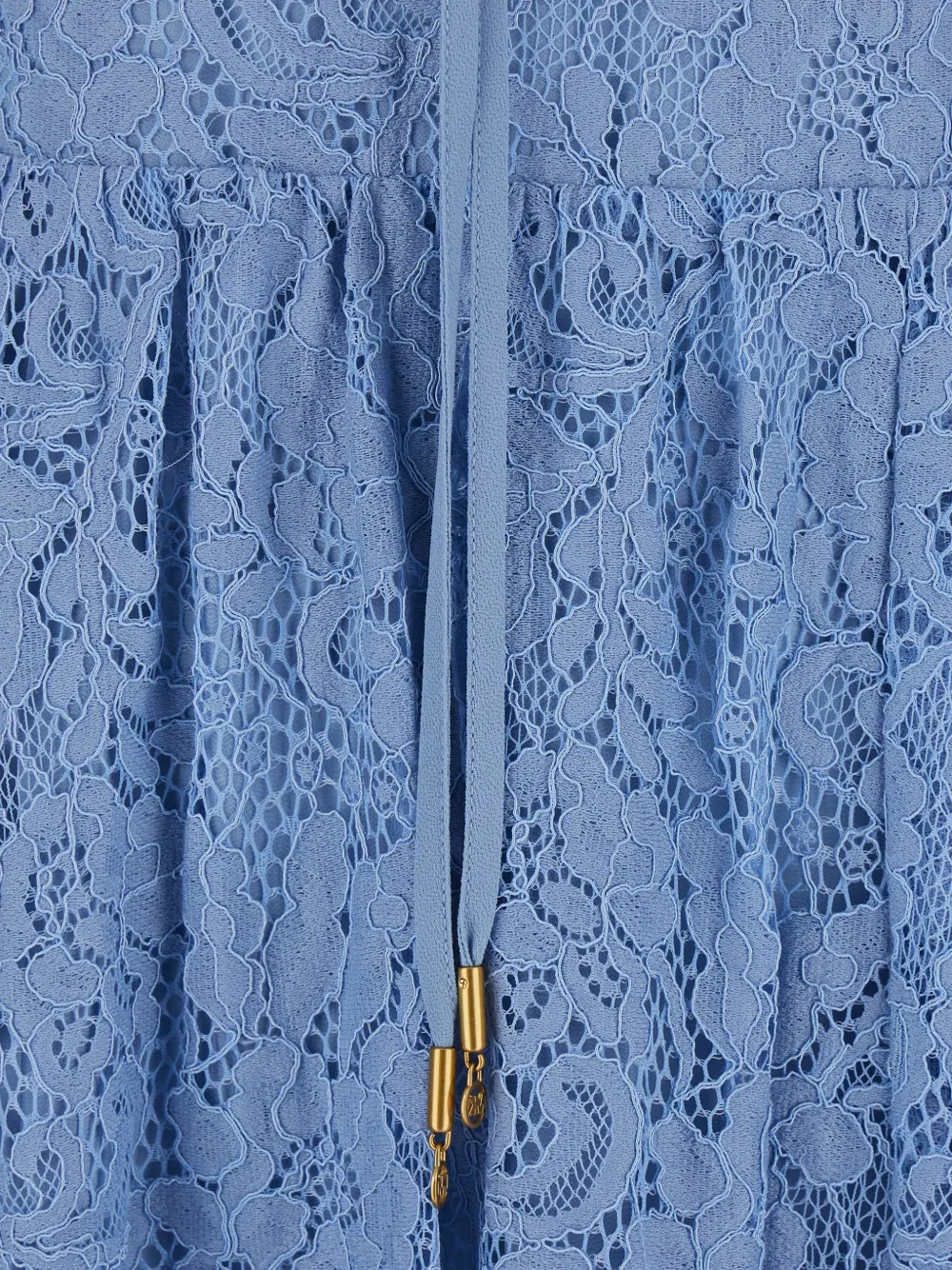 Michael Kors Jurk met V-hals Blauw