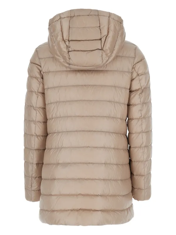 【美品】　MONCLER　TUILE コート フーデッドコート Moncler フーデッド コート | ニュートラル | FARFETCH JP