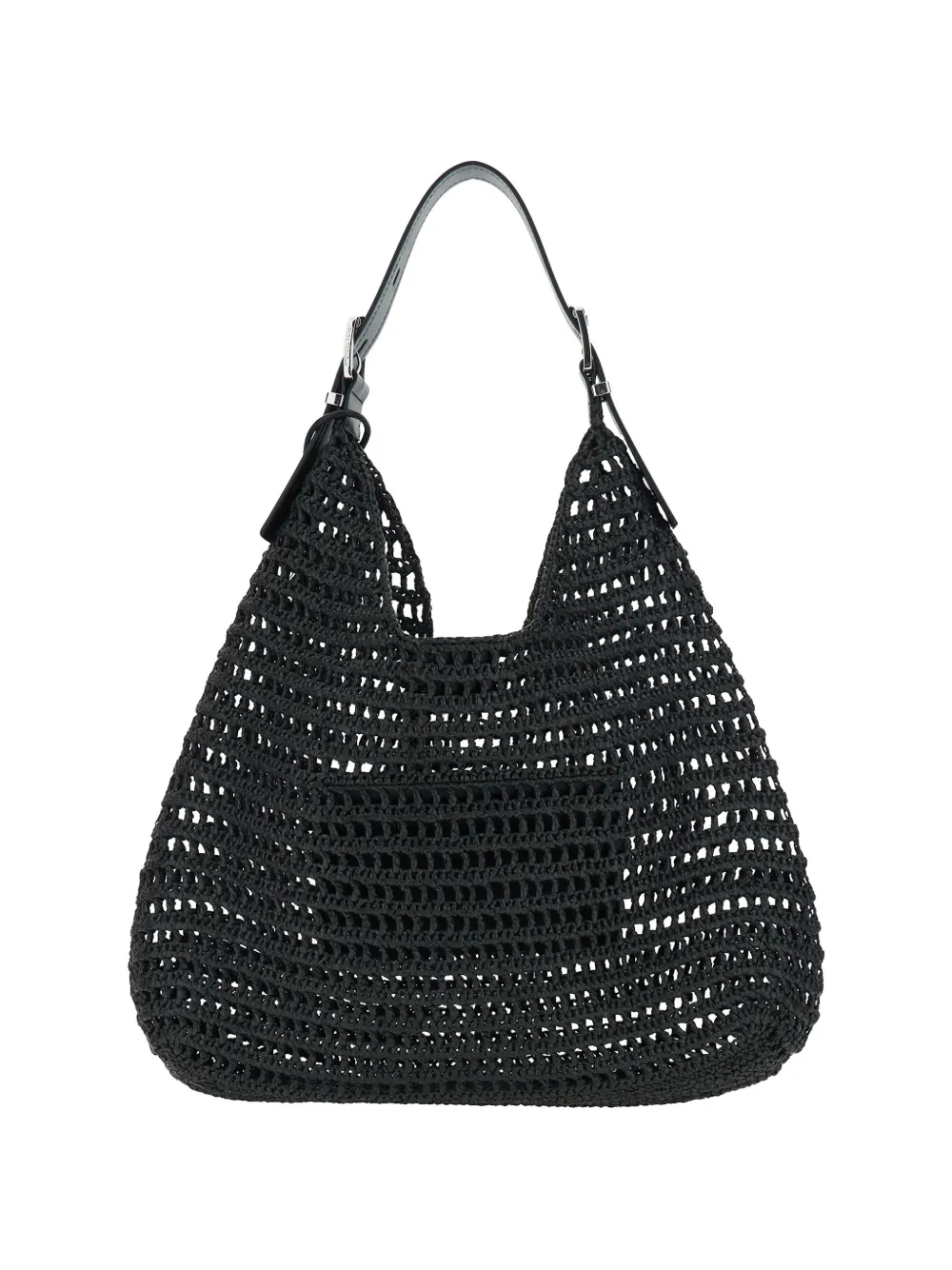  Michael Michael Kors Logo Charm Shoulder Bag - Black 