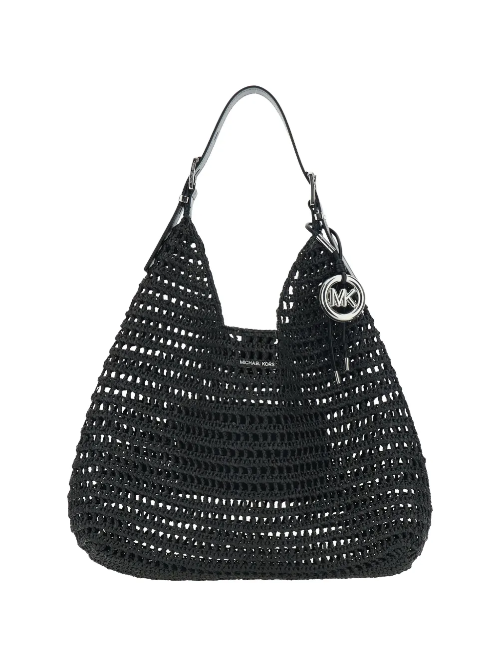 Michael Michael Kors logo charm shoulder bag - Nero