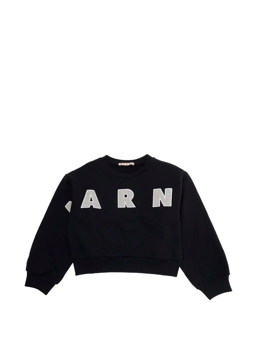 Marni Kids logo-appliqué sweatshirt - Nero
