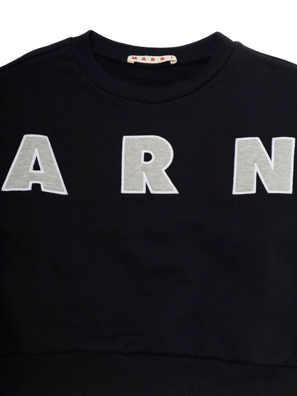 Marni Kids Sweater met logopatch Zwart