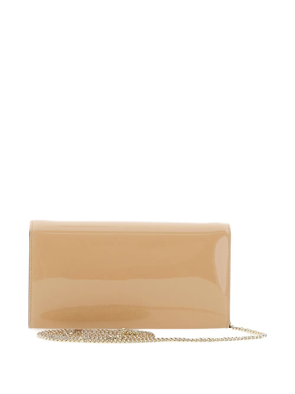 Jimmy Choo Emmie leather clutch bag - Beige