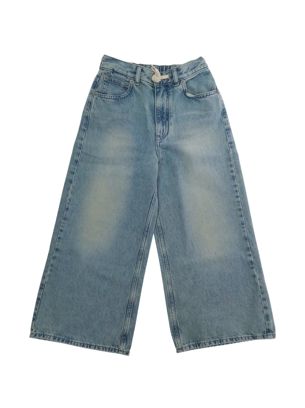MM6 Maison Margiela Kids logo-patch jeans - Blu