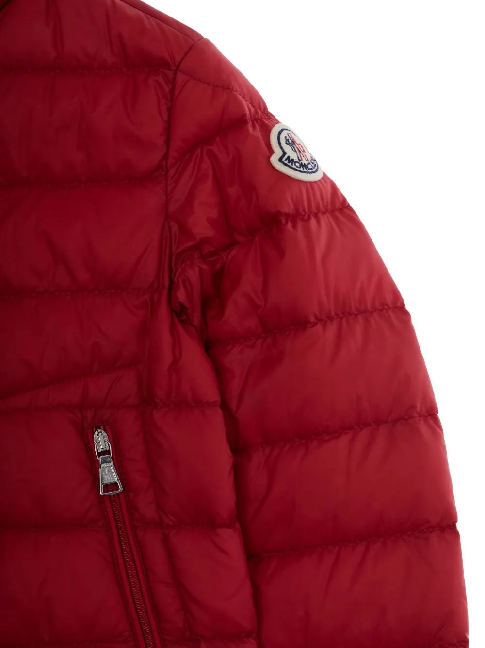 Moncler Enfant Acorus Quilted Down Jacket - Red 