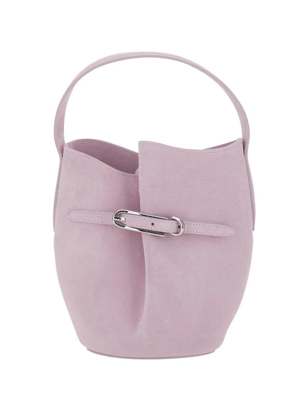 Liffner mini Belted suede bucket bag - Rosa