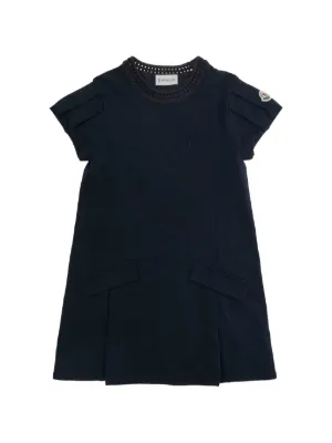 Moncler Enfant ロゴウエスト ポロワンピース | ブルー | FARFETCH JP