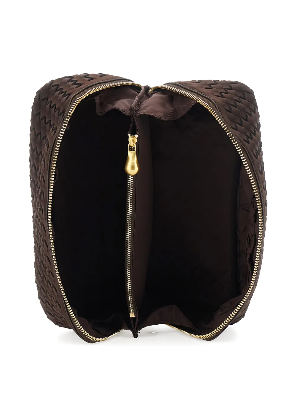 NAGHEDI Caravan geweven toilettas Bruin