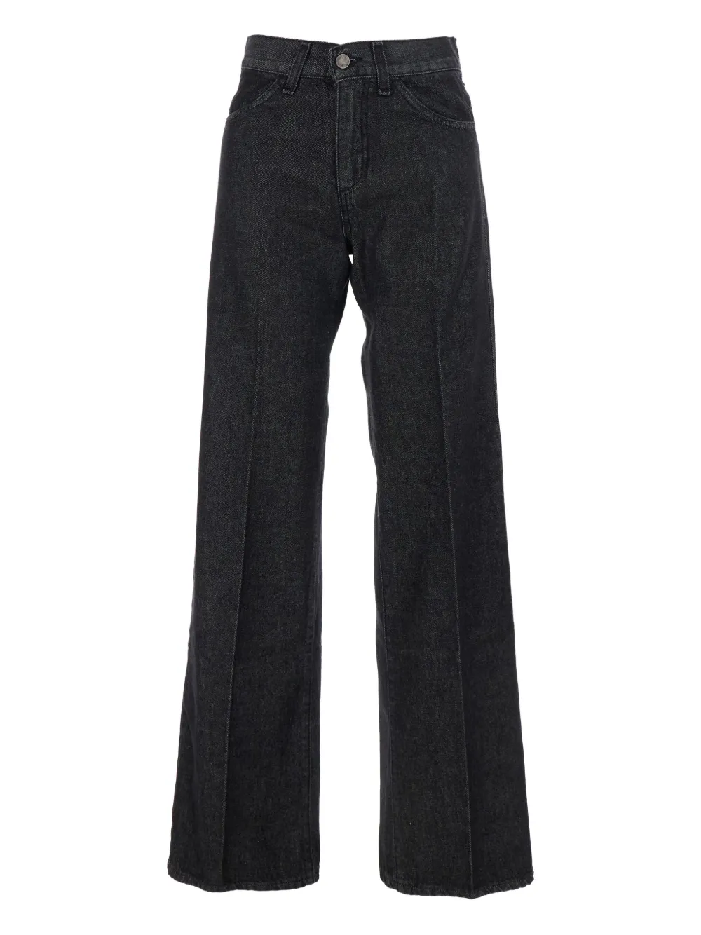 Merci Belt-loops Logo-patch Jeans In Black