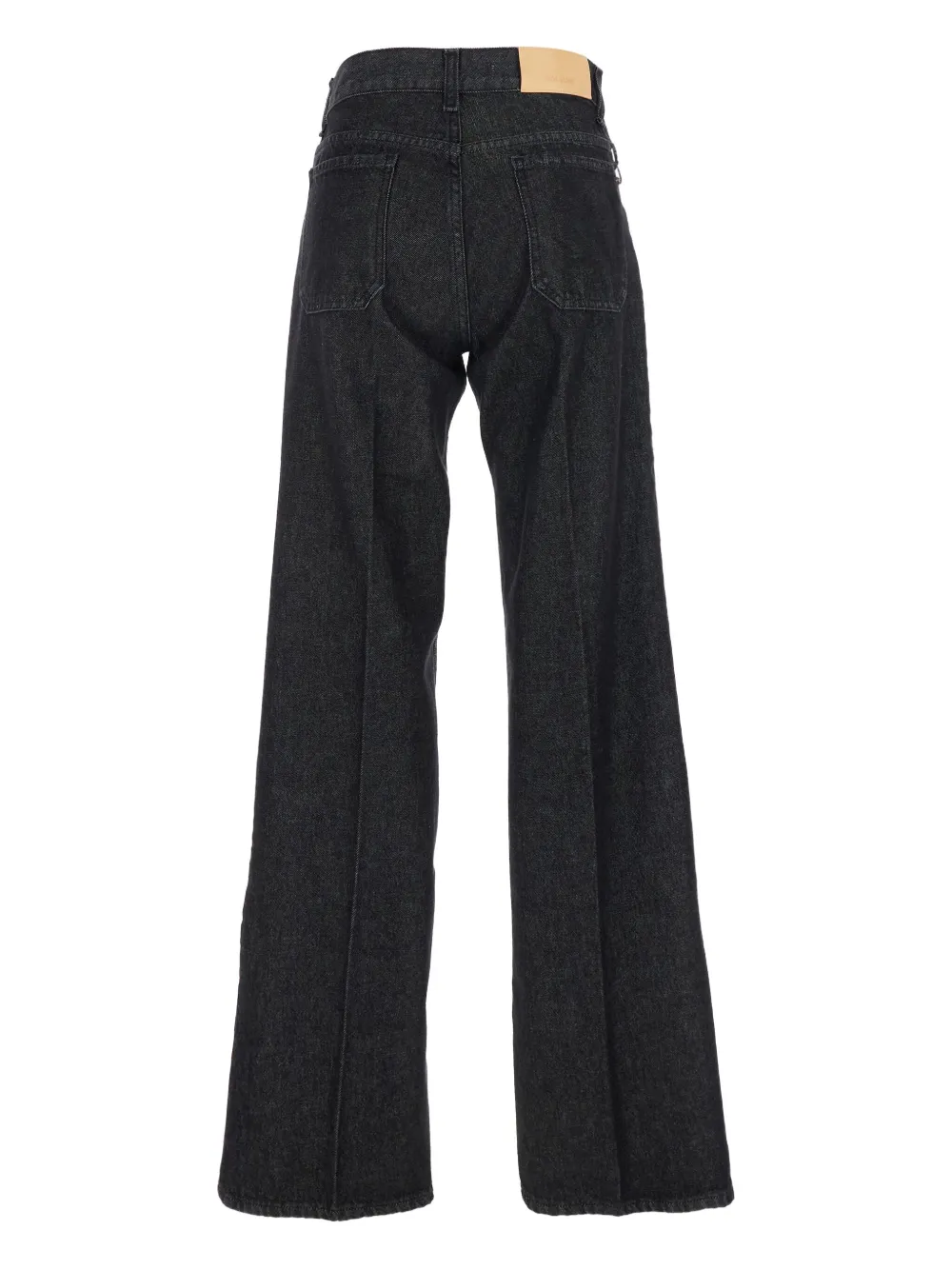 Merci belt-loops logo-patch jeans - Zwart