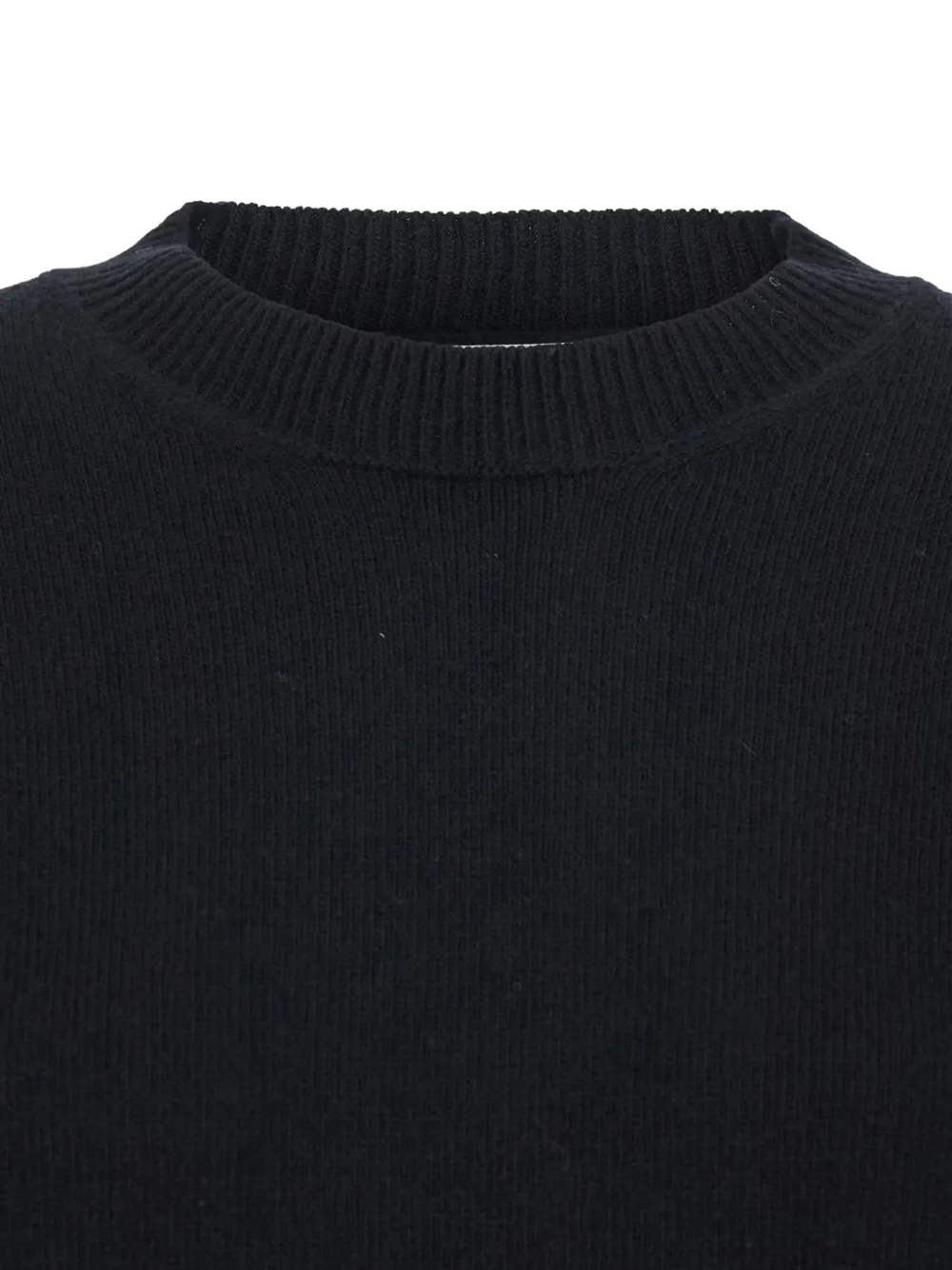 Grifoni Ribbed Crew-neck Sweater In Black