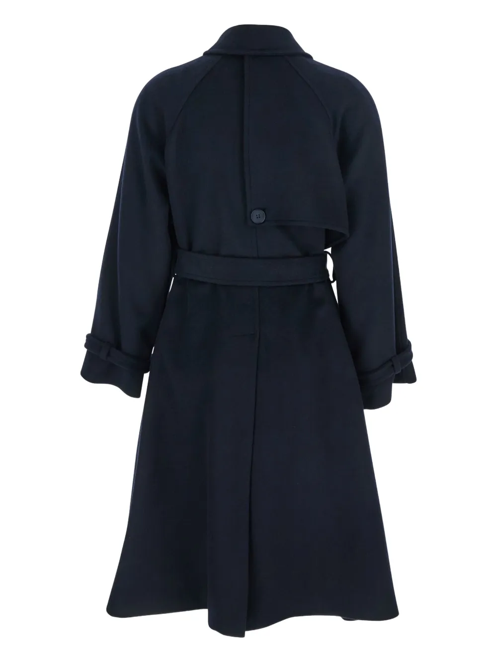Merci Belted-detail Coat In Black