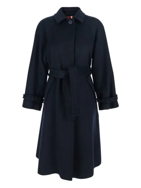 Merci belted-detail coat