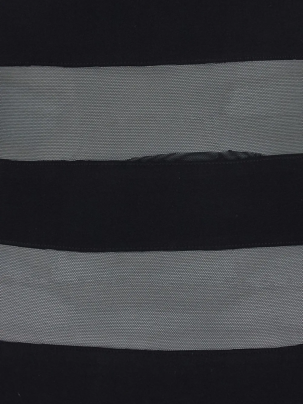 Norma Kamali Semi-doorzichtige flared jurk Zwart